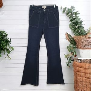 Harper Heritage Women's Dark Wash Mid Rise Flare Jeans Size 26 Waist